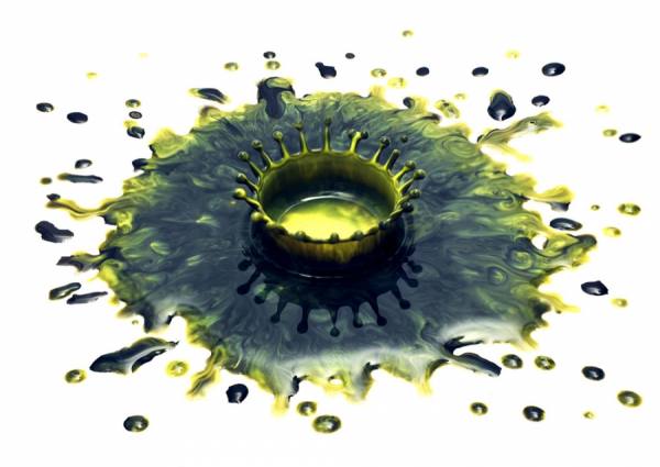Photograph Mark Mawson Black And Yellow Splash on One Eyeland